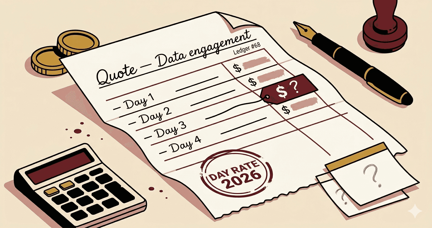 Data Consultant Rates in 2026: Real Pricing by Market and Engagement